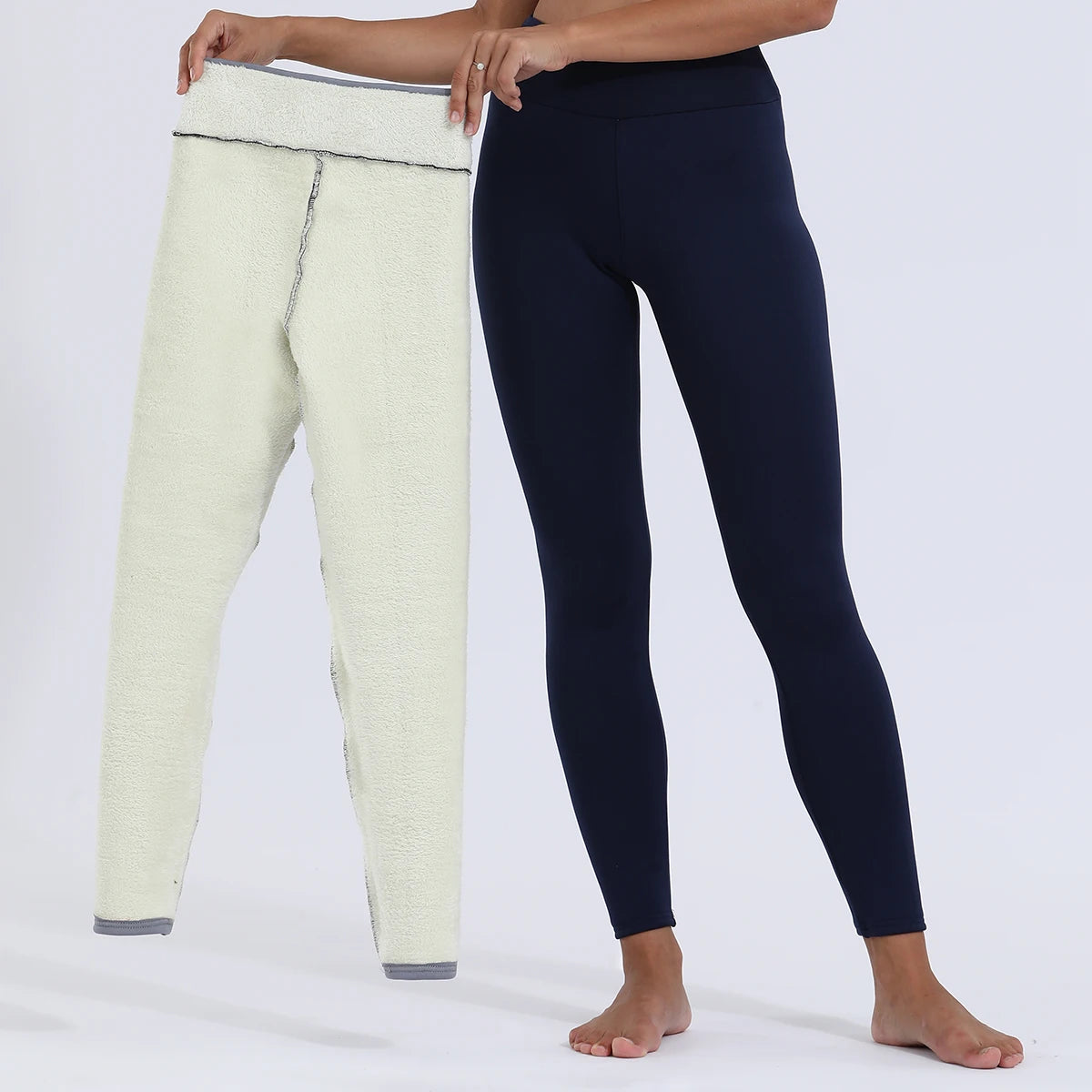 "Cosy up this Winter: Women's Thick Velvet Stretch Leggings For Ultimate Warmth"