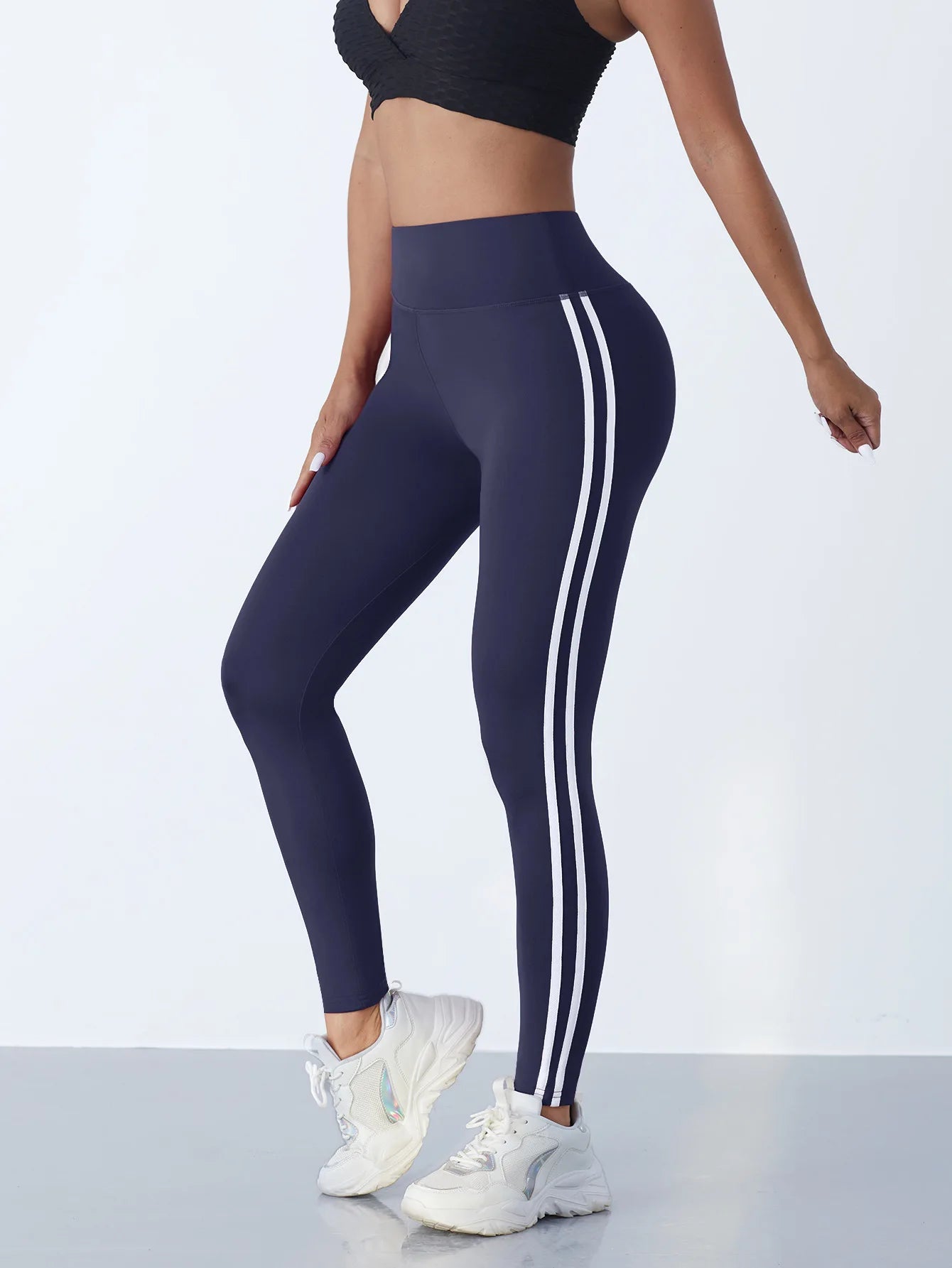 "Women Striped Slim Sports Pants for Gym"