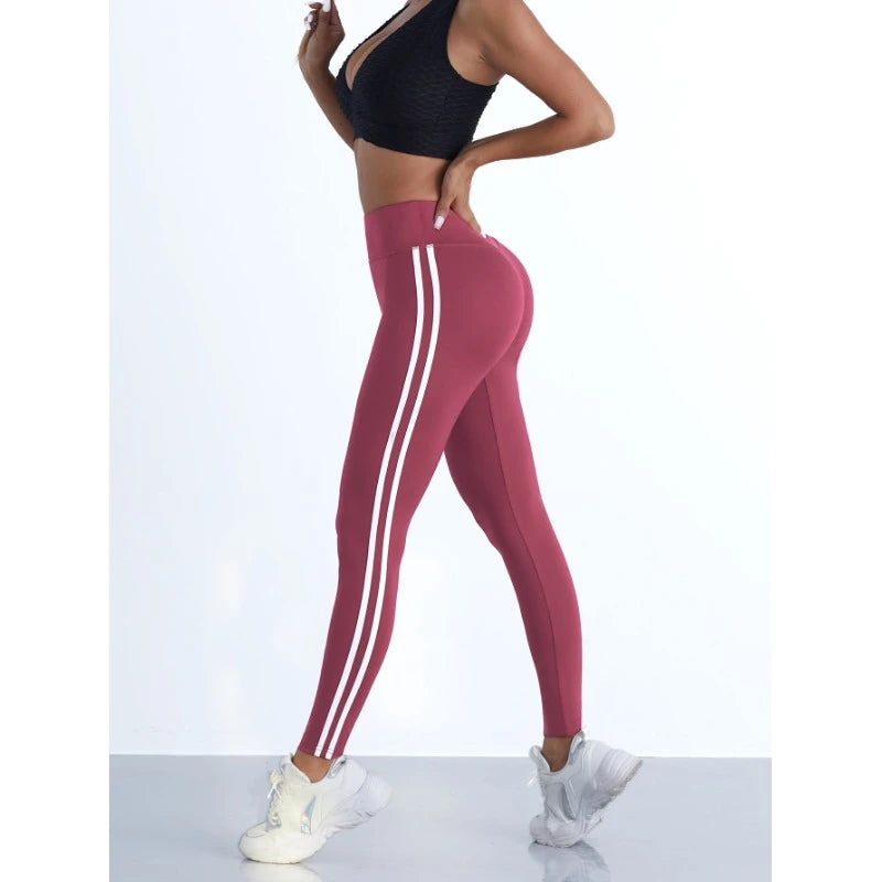 "Women Striped Slim Sports Pants for Gym"