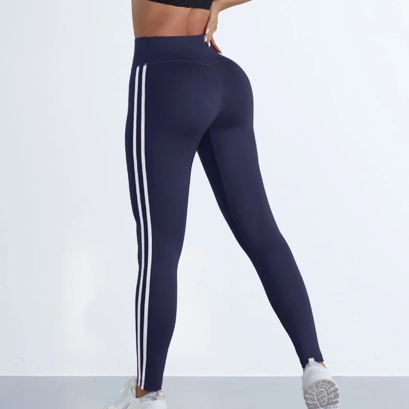 "Women Striped Slim Sports Pants for Gym"