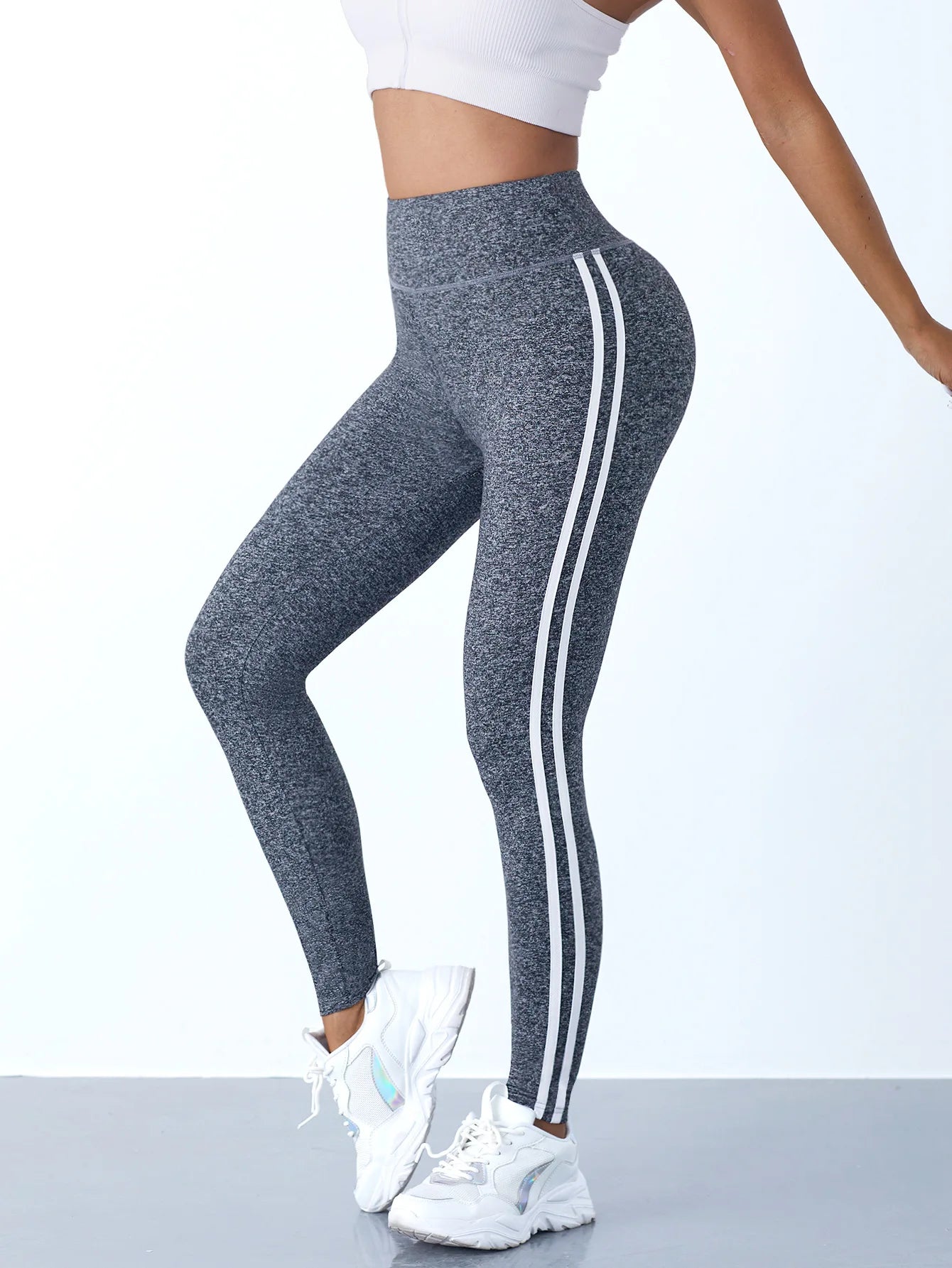 "Women Striped Slim Sports Pants for Gym"